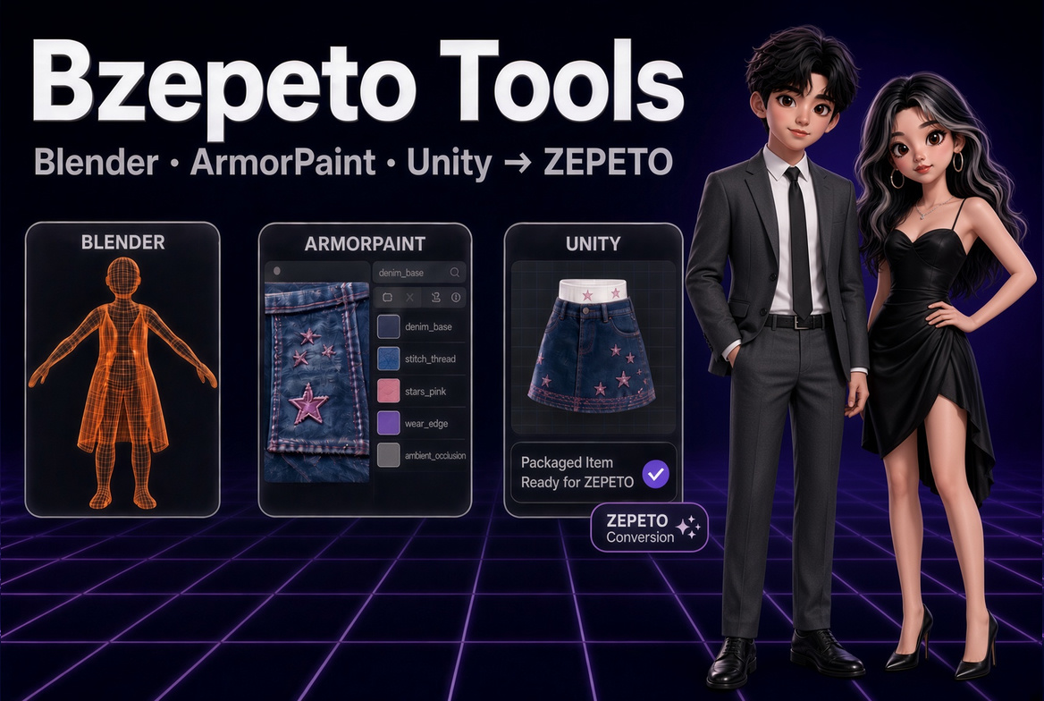 BZepeto — Blender, ArmorPaint and Unity into ZEPETO