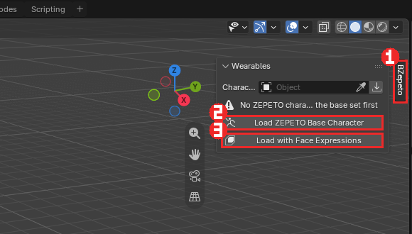 Load the base character